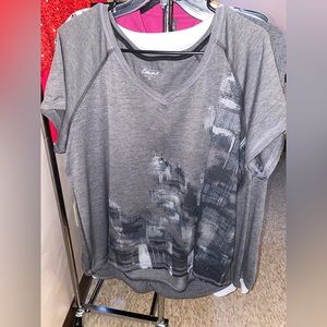 Gray Blouse By Simply Emma